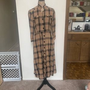 Vintage plaid dress